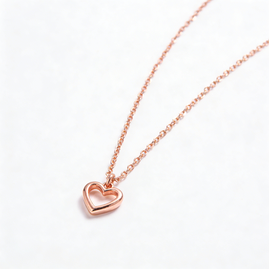 Rose Gold Heart Necklace