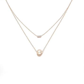 Double Pearl Necklace