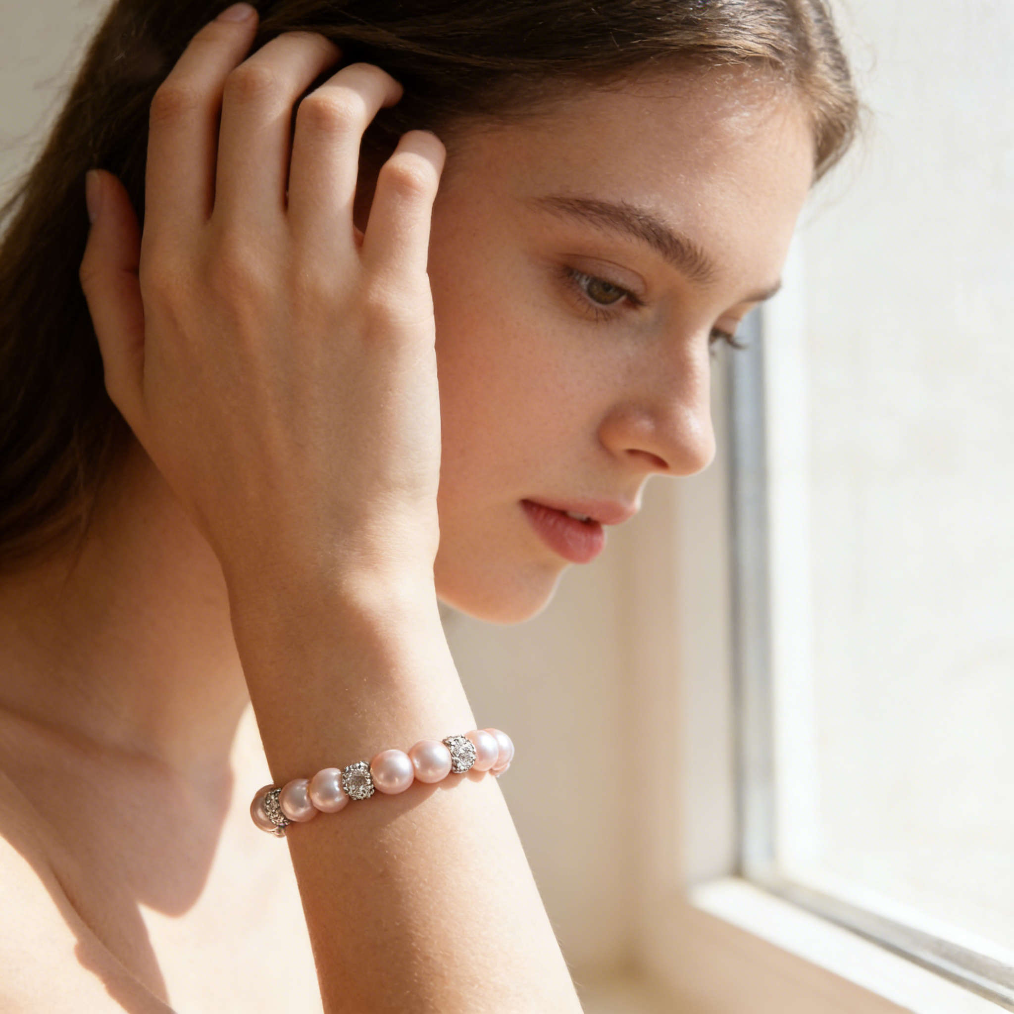Pink Pearl Bracelet
