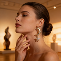 Moon & Star Drop Earrings